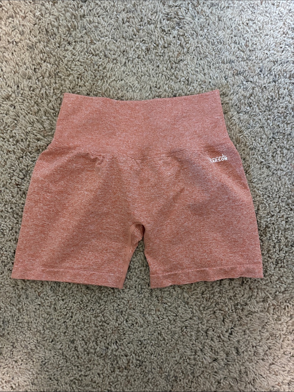 High-Rise Heathered Rose Women's Bike Shorts by Larson